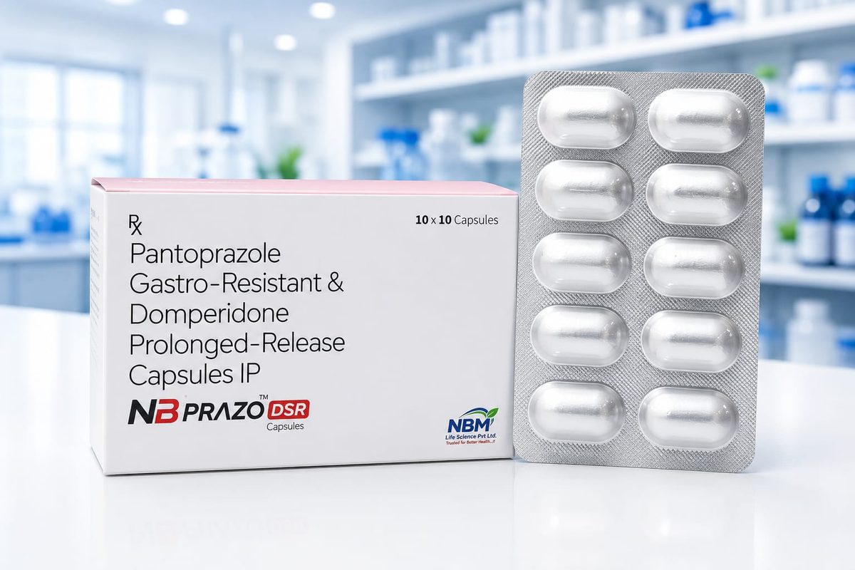 NBPRAZO DSR Capsule - Pantoprazole and Domperidone Capsules